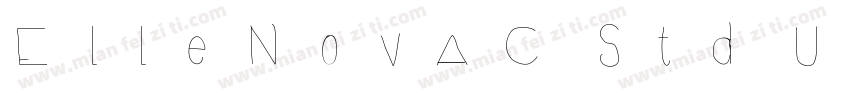 ElleNovaC Std Ultra字体转换